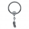 Piercing micro-bcr 118 - Plume pendante