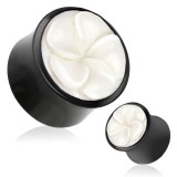 Plug courbe en corne flower D