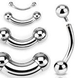 Piercing banane en acier 03 à 10mm