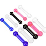 Barbell acrylique UV unicolore 2,5 à 10mm