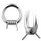 Piercing anneau en acier barbelé 2 à 3mm