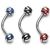 Piercing arcade 36 - Acier boules striées