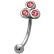 Piercing arcade 94 - Trois strass roses