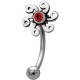 Piercing arcade motif soleil rouge (95)