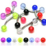 Piercing pour arcade acry 08 - UV unicolore boules