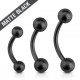 Piercing arcade 67 - Black-line mate boules