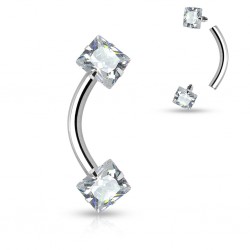 Piercing arcade 15 - Zircones carrés