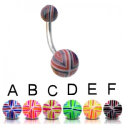 Piercing nombril UV 33 - Quadrillage