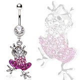 Piercing nombril grenouille rose (37)