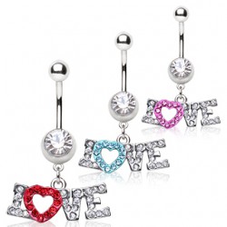 Piercing nombril coeur 17 - Love