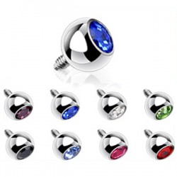 Embout microdermal boule strass