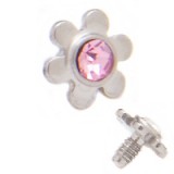 Embout microdermal fleur strass