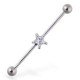 Piercing industriel 34 - Cristal étoile