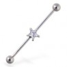 Piercing industriel 34 - Cristal étoile