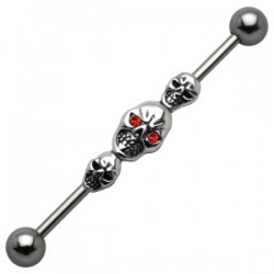 Piercing industriel 40 - Tête de mort