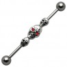 Piercing industriel 40 - Tête de mort