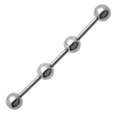 Piercing industriel 55 - Quatre boules