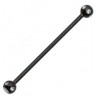 Piercing industriel 73 - Noir multistrass
