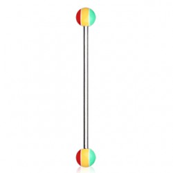 Piercing industriel 82 - UV rasta boules