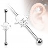 Piercing industriel 113 - Crâne