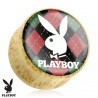 Plug courbe Playboy en bois D (OR118)