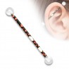 Piercing industriel 153 - Noir et orange