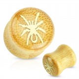 Plug courbe en bois araignée