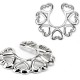 Faux-piercing pour téton 21 - Bouclier coeurs B