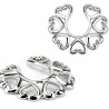 Faux-piercing pour téton 21 - Bouclier coeurs B