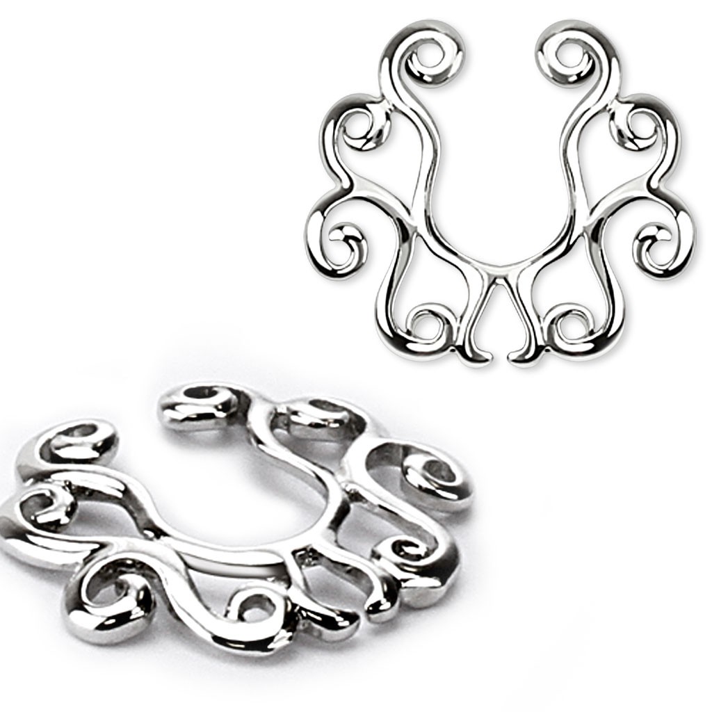 Fauxpiercing pour téton 19 Bouclier abstrait