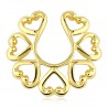 Faux-piercing pour téton 08 - Gold-ip coeurs