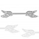 Piercing téton barbell 87 - Belles ailes