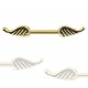 Piercing téton barbell 91 - Ailes jaunes