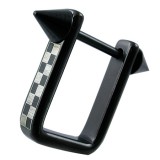 Bouclier de téton 28 - Noir avec damier