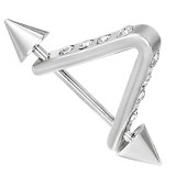 Bouclier de téton 27 - Triangulaire avec zircones