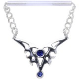 Piercing téton barbell 47 - Motif tribal pendant