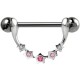 Piercing téton barbell 56 - Cinq étoiles