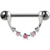 Piercing téton barbell 56 - Cinq étoiles