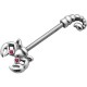 Piercing téton barbell 73 - Scorpion