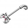 Piercing téton barbell 73 - Scorpion