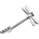 Piercing téton barbell 77 - Libellule