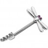 Piercing téton barbell 77 - Libellule