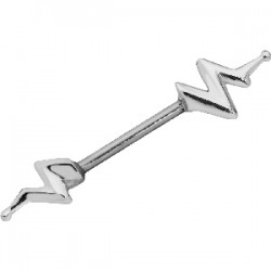 Piercing téton barbell 79 - éclair