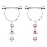 Piercing téton étoile 12 - Triple