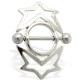 Piercing téton étoile 14 - Cercle entouré