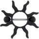 Piercing téton soleil noir (28)