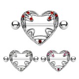 Piercing téton coeur majestueux (21)