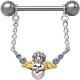 Piercing téton ange ailes jaunes (60)