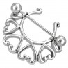 Piercing téton coeurs sur clip (55)