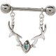 Piercing téton motif tribal pendant B (65)